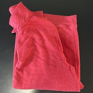 NWOT Croft & Barrow Extra Soft Heather Red Men’s Quarter Zip, size XL